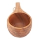thumbnail image 5 of 220ml Wooden Camping Cup Heat Insulation Finely Polished Coffee Mug with Handle for Outdoor Hiking Single Hole Tortoise Shell, 5 of 5