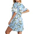 thumbnail image 3 of MINTREUS Women's Nightgown Short Sleeve Nightshirt V Neck Sleep Shirt Loose Loungewear Casual Sleepwear, 3 of 6