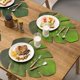thumbnail image 2 of 8 Uds manteles individuales de hojas tropicales hojas artificiales de Eva Monstera hoja de palma, compatible con decoraciones de mesa de boda, 2 of 5