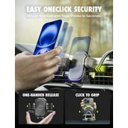 Bracketron OneClick Car Phone Mount for Dashboard, Windshield & Vent with 7 Gooseneck & 360° Rotation