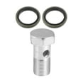 thumbnail image 1 of Unique Bargains 1 Set Car Brake Line Fitting Adapter 1.38' Length M14x1.25 Brake Line Thread Single Hollow Bolt, 1 of 7