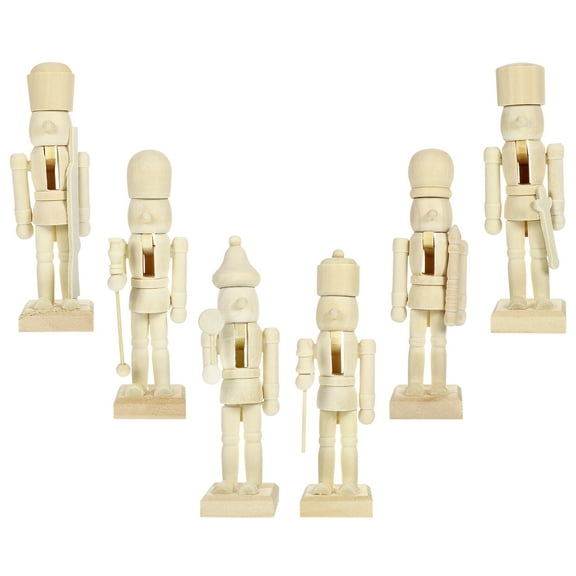 RENACLIPY Nutcracker Ornaments Smooth Surface Fine Craftsmanship 6Pcs