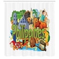 thumbnail image 3 of Ambesonne Phillipine Shower Curtain, Architecture and Culture, 69"Wx70"L, Multicolor, 3 of 3