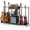 4-Tier, variant on Guitar Stands Floor with 6Guitar Holders, 3-Tier Guitar Stand Multiple Guitars, Guitar Rack with Amp Stand & Cloth Drawer, Multi Guitar Stand for Music Studio, Guitar Accessories gift for Music Lover