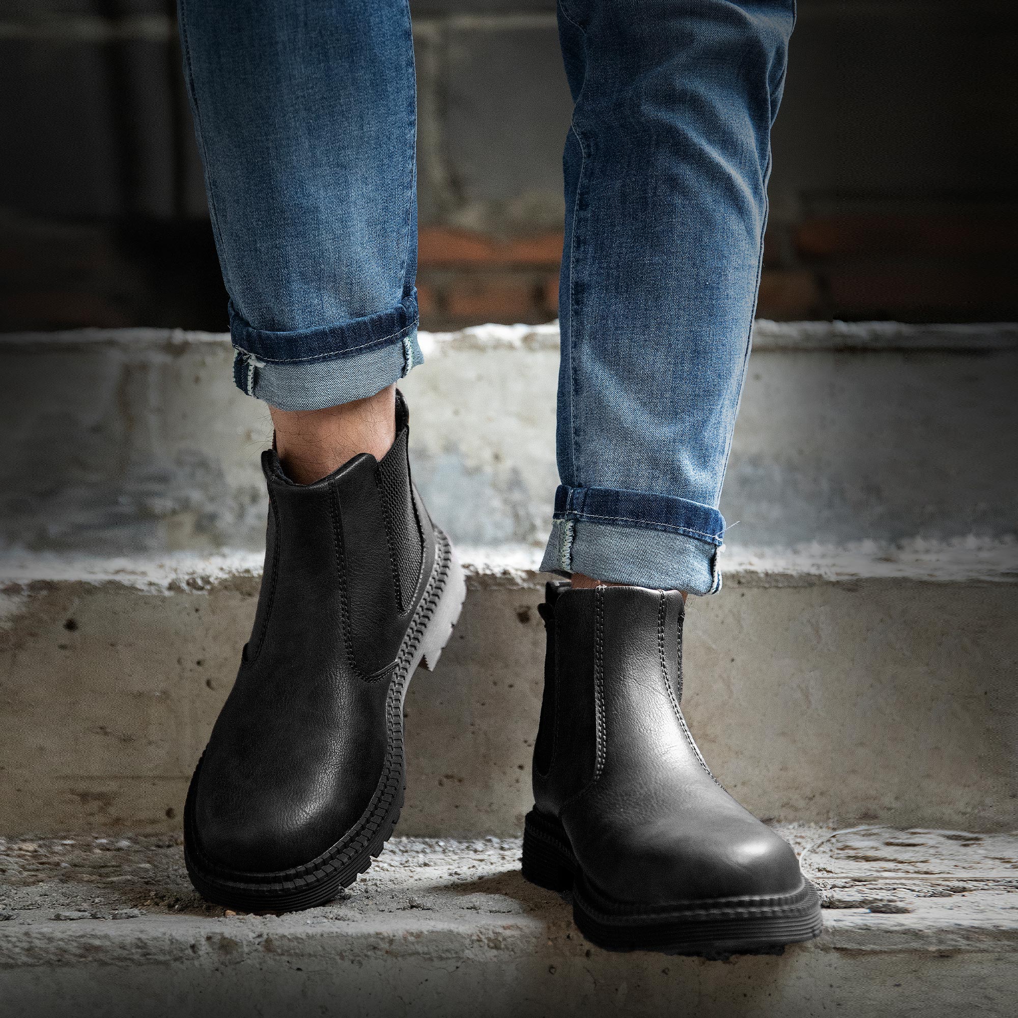 Ecetana Men's Steel Toe Work Boots photo 5