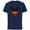 Navy, variant on Mickey Mouse Icon Shorts Tío Birthday Día del Padre - Short Sleeve Cotton T-Shirt for Adults - Customized-Navy