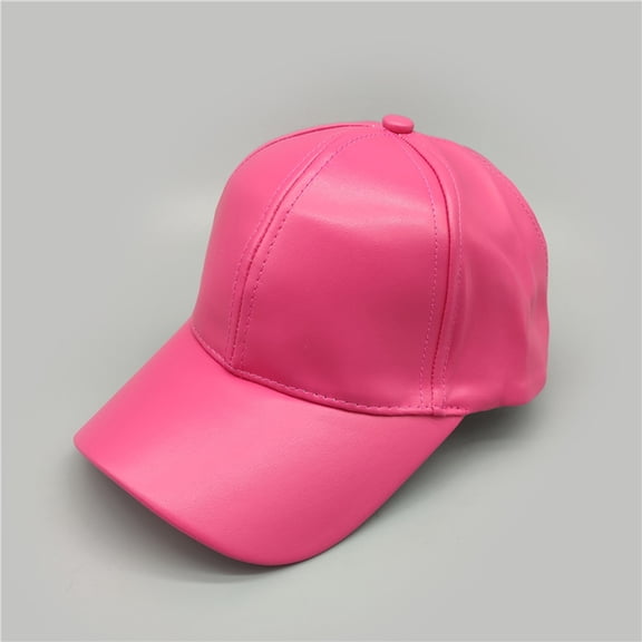 Male Female Baseball Cap Adjustable Soild Men Women Baseball Cap Unisex Sun Hats for Women Pink One Size