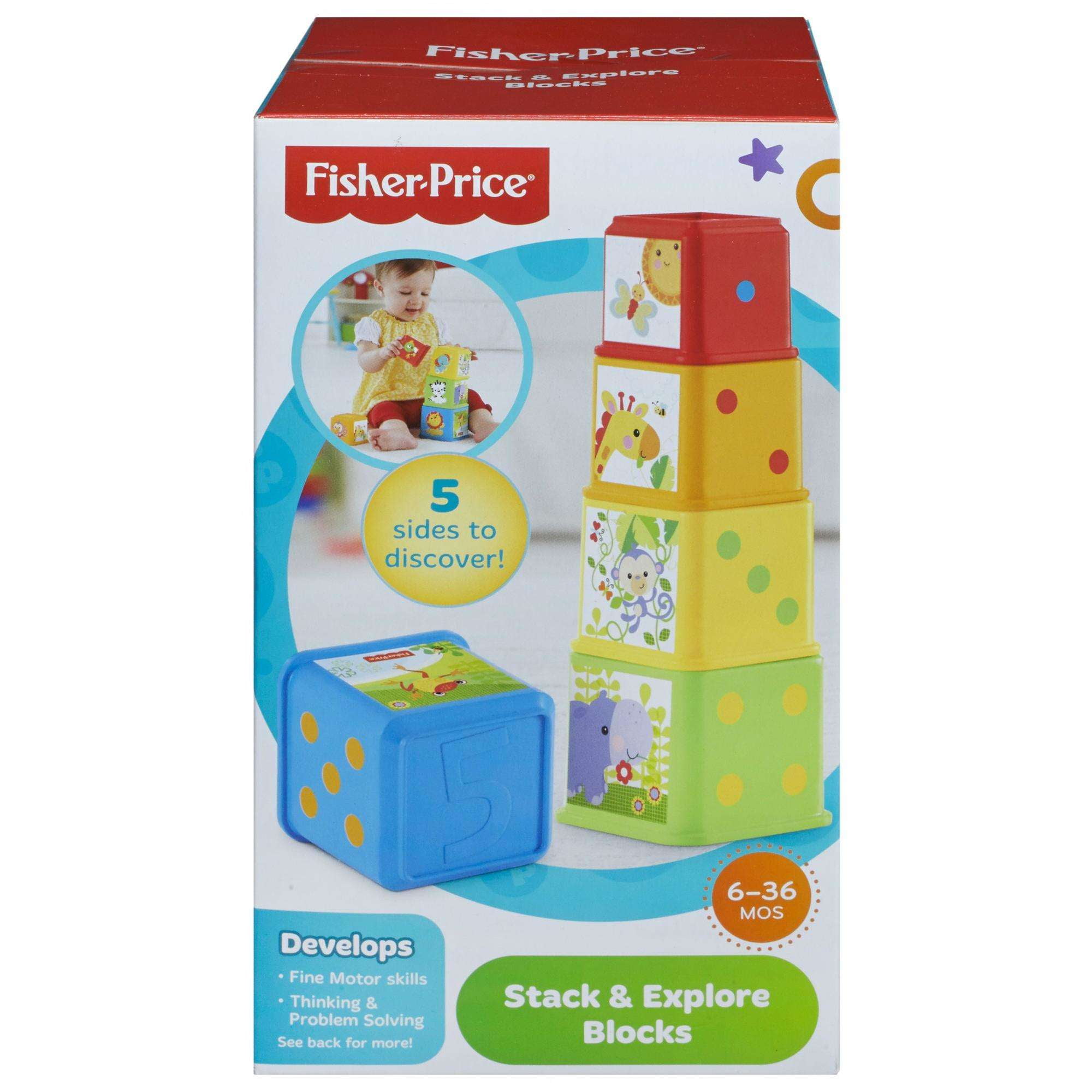 Fisher-Price Stack and Explore Blocks Toy 