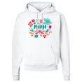 thumbnail image 2 of Inktastic Mimi Retro Flowers Adult Hoodie Sweatshirt, 2 of 4