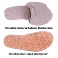 thumbnail image 3 of Zapatillas de casa peludas para mujer Zapatillas peludas con punta abierta 41-42 Gris, 3 of 5