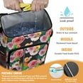 thumbnail image 2 of Garden Floral Print Backpack Cooler - 20L High Capacity, Multiple Pockets for Organization, Perfect for Picnics, 2 of 6