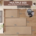thumbnail image 2 of QiCaiJia Kitchen Rugs Mat Non Slip Washable, Super Absorbent Kitchen Mats for Floor, Rubber Backing Soft Braided Standing Floor Mats Sink Mat Runner Rug, 17"x47" Brown, 2 of 4