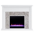 thumbnail image 4 of SEI Furniture Hebbington Tiled Marble Color Changing Electric Fireplace, 4 of 5