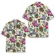 thumbnail image 3 of Camisetas hawaianas divertidas con estampado 3D de mapache, manga corta, sueltas y transpirables, estilo polinesio Tiki, para fiestas en la playa, para mujeres y niños, 3 of 5