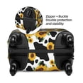 thumbnail image 4 of Lsque Cute Cow Print Sunflower D Printed Luggage Cover, Travel Luggage Protector,Scratch and Dirt Resistant, Fits 18-32 Inch Luggage - Large, 4 of 9