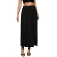 thumbnail image 2 of Women'S Midi Pencil Skirt Side Slit High Waisted Bodycon Casual Long Skirts, 2 of 8