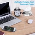thumbnail image 6 of Automatic Pop Up Outlet, 4.33 inch Pop Up Outlet for Countertop with 15W Wireless Charger 3 AC Plug 1 USB-A 1 USB-C Hidden Outlet 5 FT Cord for for Kitchen/Home/Office (White), 6 of 7