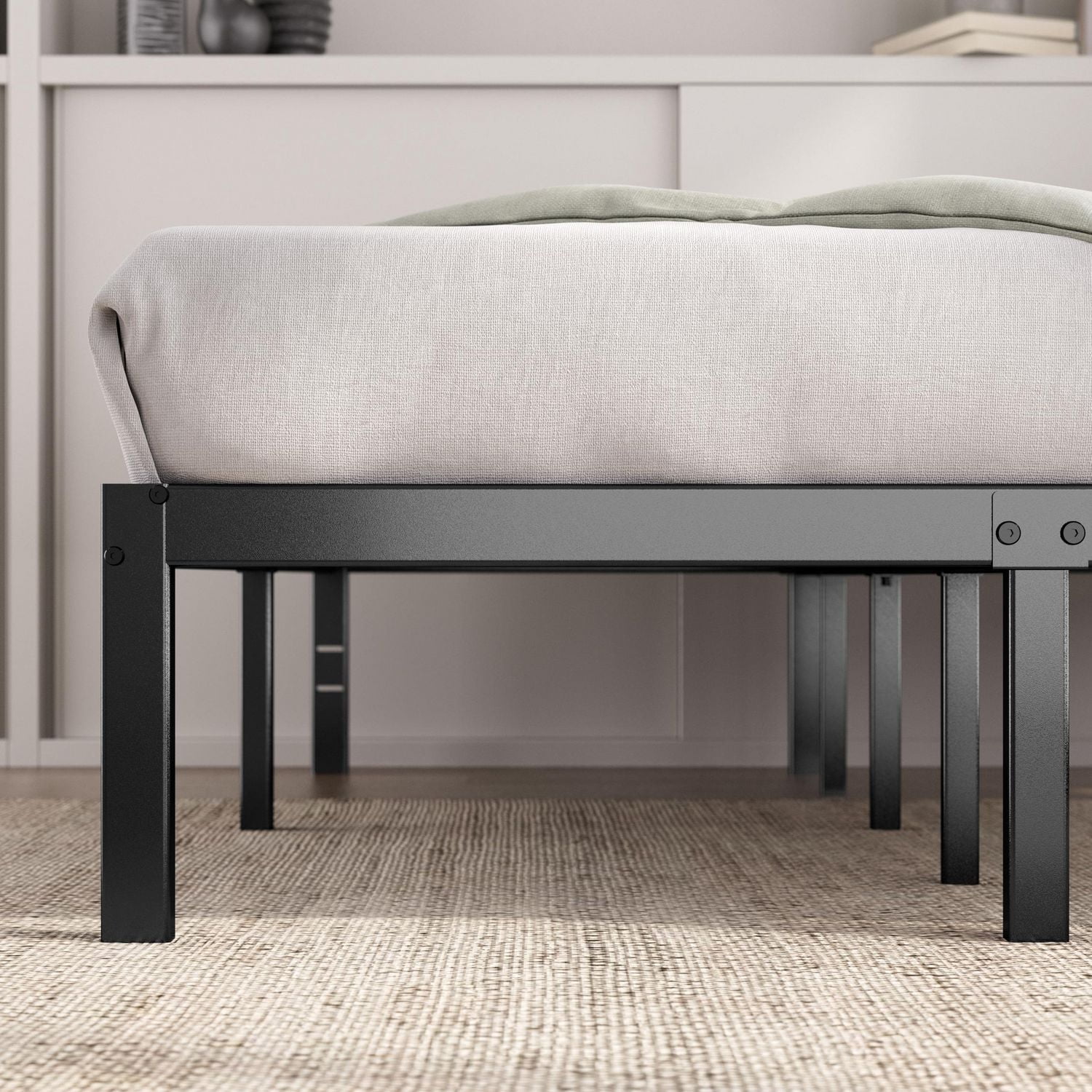 Zinus Elias 14 inch Black Metal Platform Bed Frame