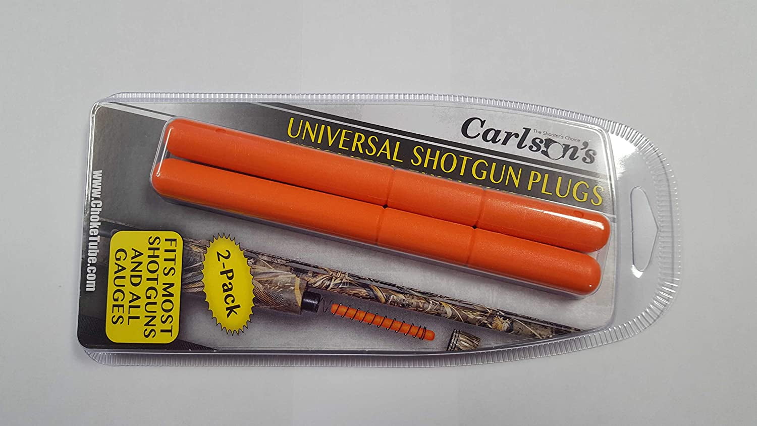 CARLSON’S Universal Shotgun Plug 2 Pack Easy Trimming 2 Rounds Fit