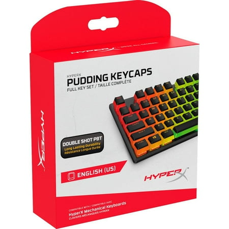 UPC: 0196188049372 | HyperX Pudding Keycaps PBT Upgrade Kit – Black