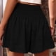 thumbnail image 5 of Pantalones Cortos de para Mujer, de Cintura Alta, con Pierna , Cómodos y Elásticos para Playa y Verano. Negro S, 5 of 6