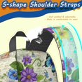 thumbnail image 5 of Butterfly and Floral Purple Pattern 17" School Backpacks for Teens,Waterproof Oxford Fabric,S-Shape Padded Straps for School,Travel,Hiking,Camping, 5 of 6