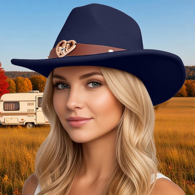 Chapeau de Cowboy Classification des Produits Style Western avec Bandeau Classique pour Hommes et Femmes