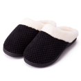 thumbnail image 1 of ZHAOCHENG Acogedoras pantuflas de lana coral para mujer con espuma viscoelástica, zapatos sin cordones para uso en interiores y exteriores, 1 of 4