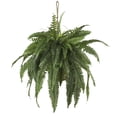 thumbnail image 1 of Billuyoard Follaje verde artificial en maceta Aspecto realista Bajo mantenimiento Interior o exterior Elegante Decoración verde 6 pulgadas, 1 of 6