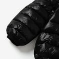 thumbnail image 6 of PatPat Baby Coat Toddler Boys Girls Winter Jackets Stylish 3D Ear Print Outerwear Solid Hooded Coats, Black, 12-18 Months, 6 of 7