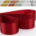 thumbnail image 4 of 50 Yards Satin Ribbon Roll Solid Fabric Ribbon for Gift Wrapping Chair Sash Valentine's Day Wedding Birthday Party Decoration Hair Floral DIY Crafts, 4 of 6