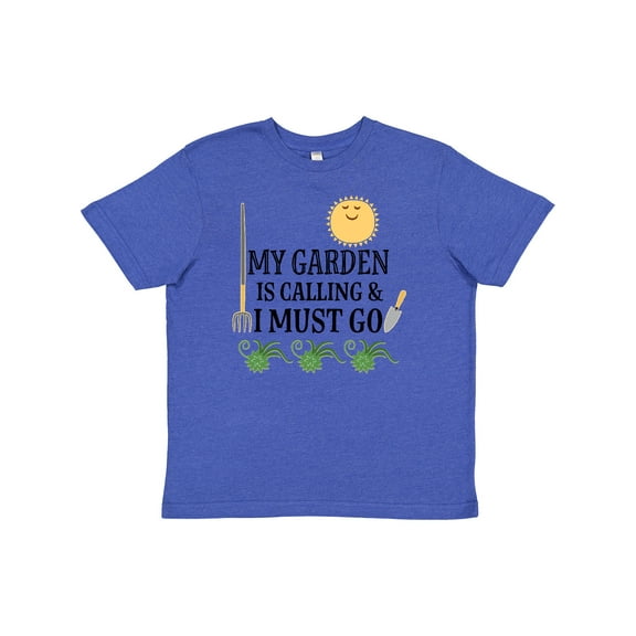 Inktastic Gardening Funny Garden is Calling Youth T-Shirt