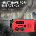 thumbnail image 3 of Emergency Radio Hand Crank & Solar Powered, Portable Radio AM FM WB NOAA Weather Radio, 3 of 9