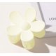 thumbnail image 1 of Clips de garra de pelo de color caramelo blanco Clips de pelo de flores - Clips de garra lindos grandes Clip de pelo de exfoliación de pelo grueso Clip de flor dulce, 1 of 5