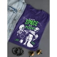 thumbnail image 3 of Space Pizza Invasion Graphic Tee T-shirt Color Women's, 3 of 3