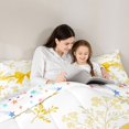 thumbnail image 4 of spefrowx Floral Yellow Bow Twin Comforter Sets for Girls, Spring Flower Bedding Set, Stars Reversible, 2-Piece, 1 Comforter and 1 Pillowcase, 4 of 6