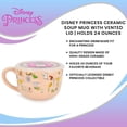 thumbnail image 4 of Taza de sopa de cerámica con diseño de princesa Disney con tapa ventilada, 700 ml, 4 of 4