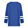 thumbnail image 7 of Scyoekwg Dressy Tops for Women Fall Fashion Daily Shirts Classic Solid Color V Neck Pullover Fall Winter Tunic Top Shirts Lightweight Loose Long Sleeve Blouses 2025 Fashion Blue M, 7 of 7