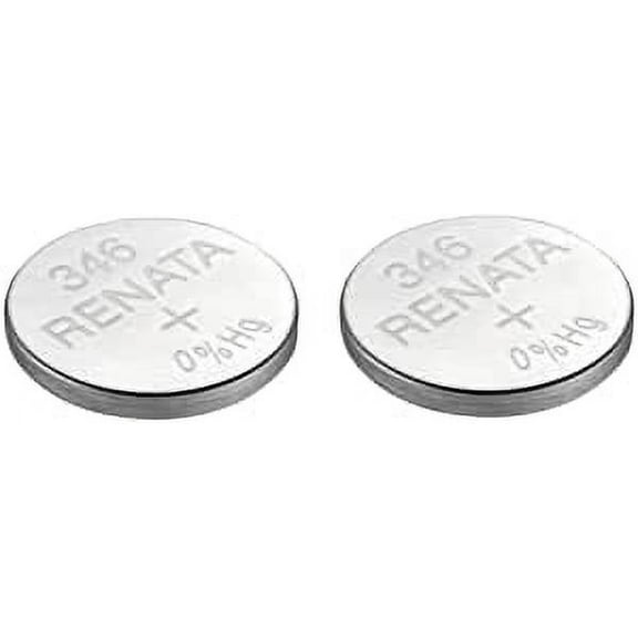 Renata Single Watch Battery Swiss Made Renata 346 or SR 712 SW 1.55V (2 Batteries, 346 or SR 712 SW)