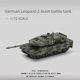 thumbnail image 2 of 1:72 serie militar creativa Alemania leopardo 2 tanque de batalla principal modelo bloques de construcción DIY juguetes ensamblados para niños regalos de navidad,NO.23-61( in bag ), 2 of 6