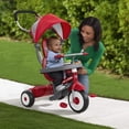 thumbnail image 2 of Radio Flyer EZ Fold 4-in-1 Stroll N Trike Versatile Infant Toddler Stroller Tricycle for Babies 9 Months to Children 5 Years Old, Red, 2 of 2