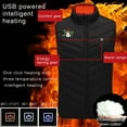 thumbnail image 4 of Gamivast Heated Vest for Men and Women Plus Size Padded Sleeveless Coat with 9 Heating Zones and 3-Levels Holiday Christmas Stand Collar Jacket Outerwear with Zipper Pockets no Power Bank, 4 of 5