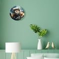 thumbnail image 4 of 14 Inch Wall Clock Battery Operated Silent Clock Decorative for Office, Kitchen, Outdoor, Living Room，Astronaut Cat Space Earth Creative, 4 of 4