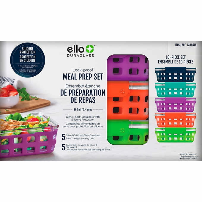 Ello 10piece Meal Prep Set Walmart Canada