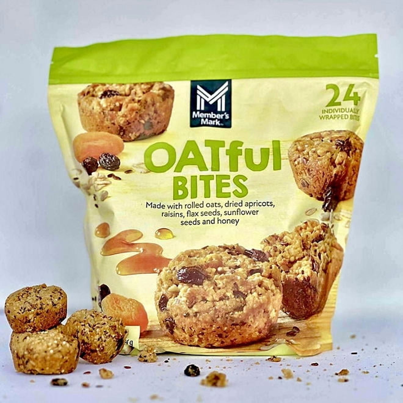 OATful Bites, With Rolled Oats And Dried Fruit 0.9 oz., 24 Individually Wrapped pack.