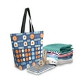 thumbnail image 2 of FORMRS Womens Canvas Tote Bag with Zipper Inner Pocket Shoulder Handbag, Modern Color Circle, 2 of 7