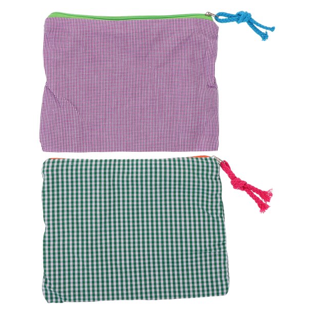 2 bolsas de maquillaje de gran capacidad para mujer - Bolsas organizadoras de maquillaje portátiles - Neceser de viaje - Neceser para cosméticos
