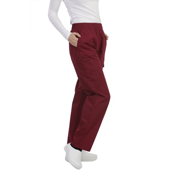 MAZEL UNIFORMS WOMENS SCRUB PANTS ELASTIC WAIST AVAILABLE IN REGULAR, PETITE AND TALL SIZES