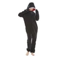 thumbnail image 1 of Invierno adultos Animal tiburón pez Onesies mujeres hombres pijamas de manga larga zapatilla disfraces de dibujos animados monos Navidad con capucha, 1 of 4