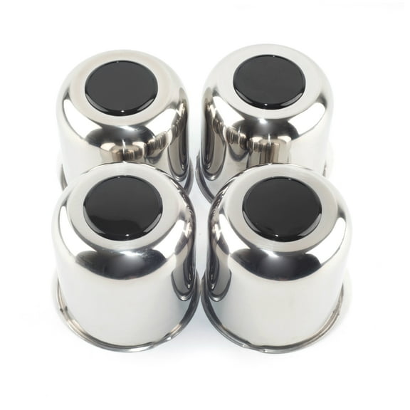 RhinoTuning 4.25in Stainless Push Through Hub Center Caps 4.25 Closed-End Push Through Center Caps 4pcs